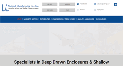 Desktop Screenshot of natlmfg.com